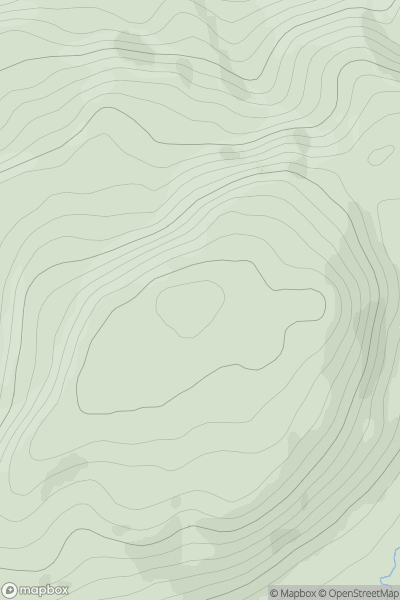 Thumbnail image for Meall Ailein [Kyle of Lochalsh to Garve] showing contour plot for surrounding peak